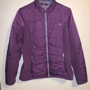 North face thermo coat purple light jacket